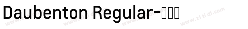 Daubenton Regular字体转换